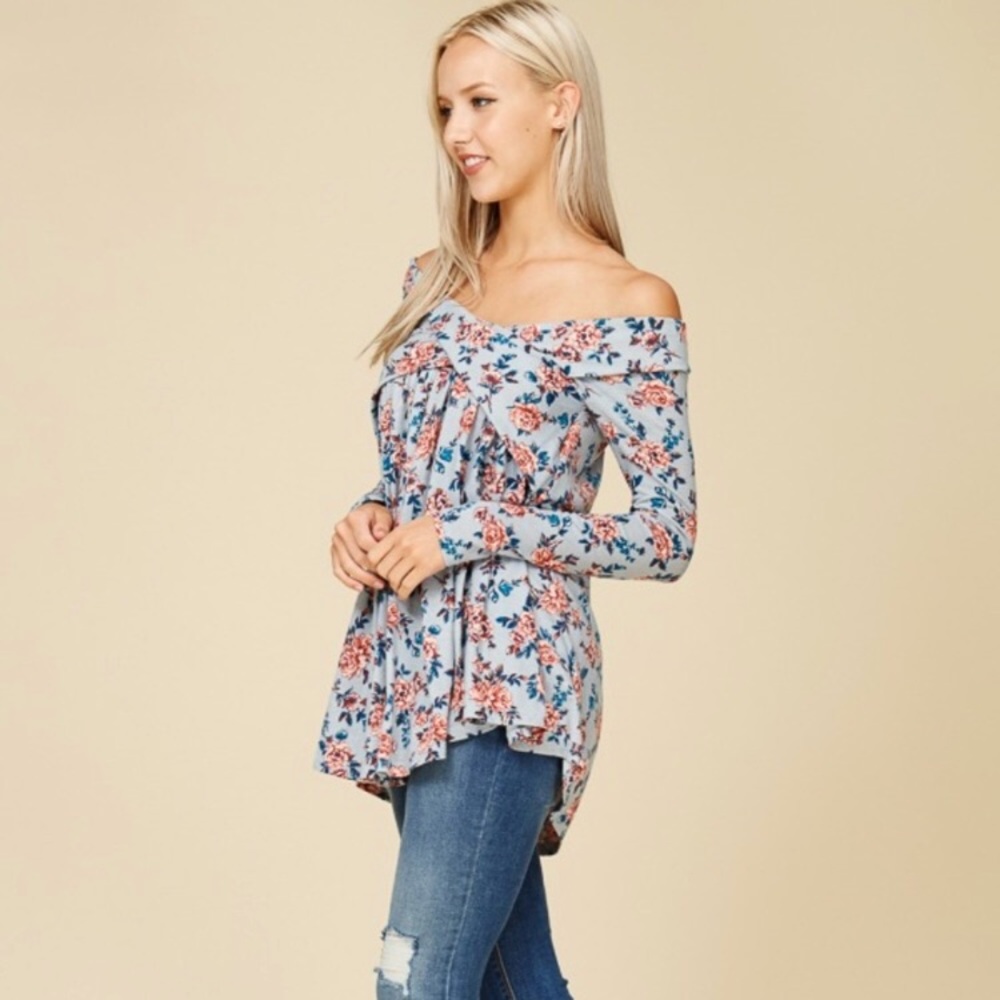 Crescent Allison off shoulder knit top